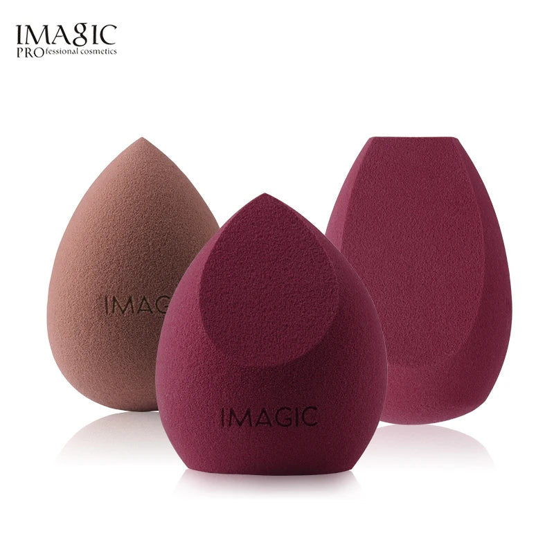 IMAGIC 3-Piece Wet & Dry Makeup Puff Set