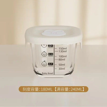 Mini Glass Bowl with Silicone Lid Leakproof