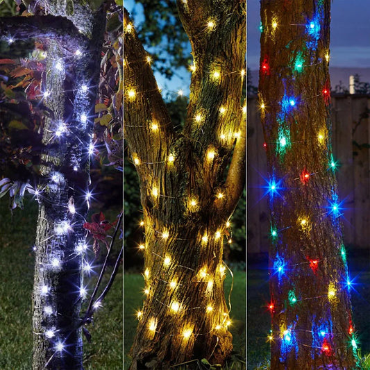 Green Cable LED Christmas String Fairy Lights