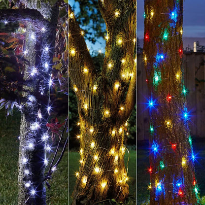 Green Cable LED Christmas String Fairy Lights