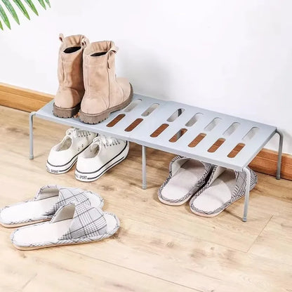 Adjustable ABS Shoe Rack Organizer