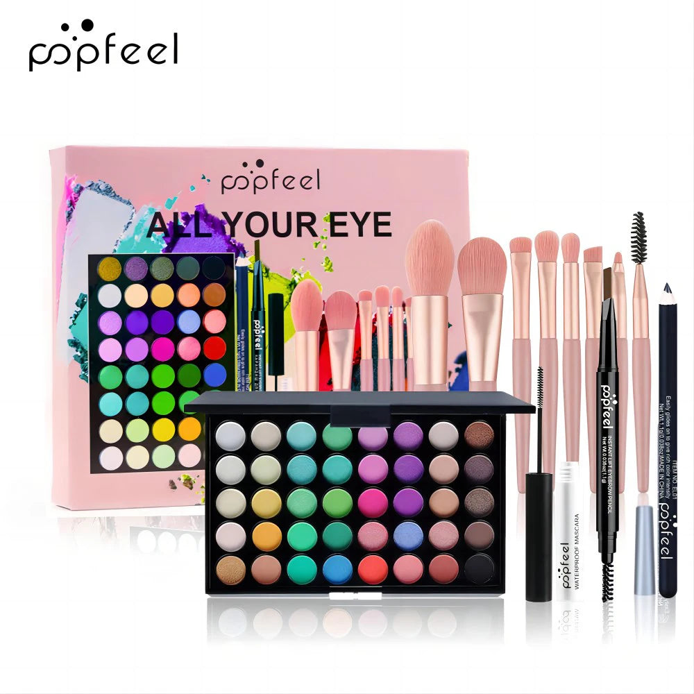 POPFEEL 40-Color Complete Eye Makeup Set