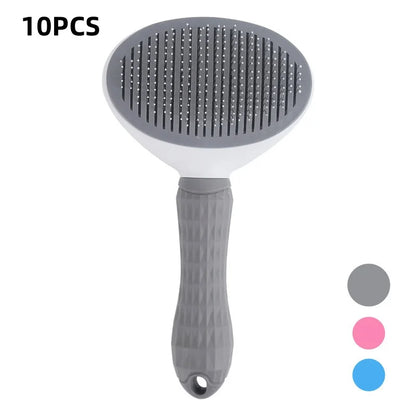 Self-Cleaning Pet Hair Remover Grooming Brush