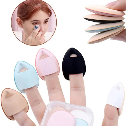 6-Piece Mini Finger Makeup Puff Set