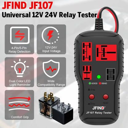 Car Relay Tester Diagnostic Tools 12V-24V Voltage Tester