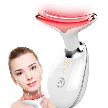 Portable 7-Color LED Face & Neck Massager