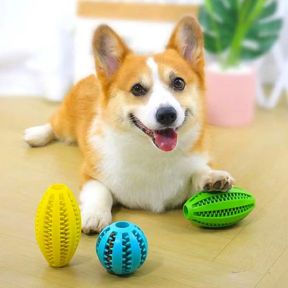 Durable Natural Rubber Dog Chew & Teeth Cleaning Ball