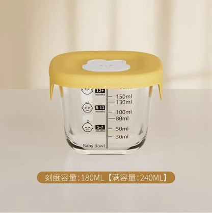 Mini Glass Bowl with Silicone Lid Leakproof