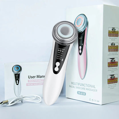 EMS Facial Massager with LED Light Therapy