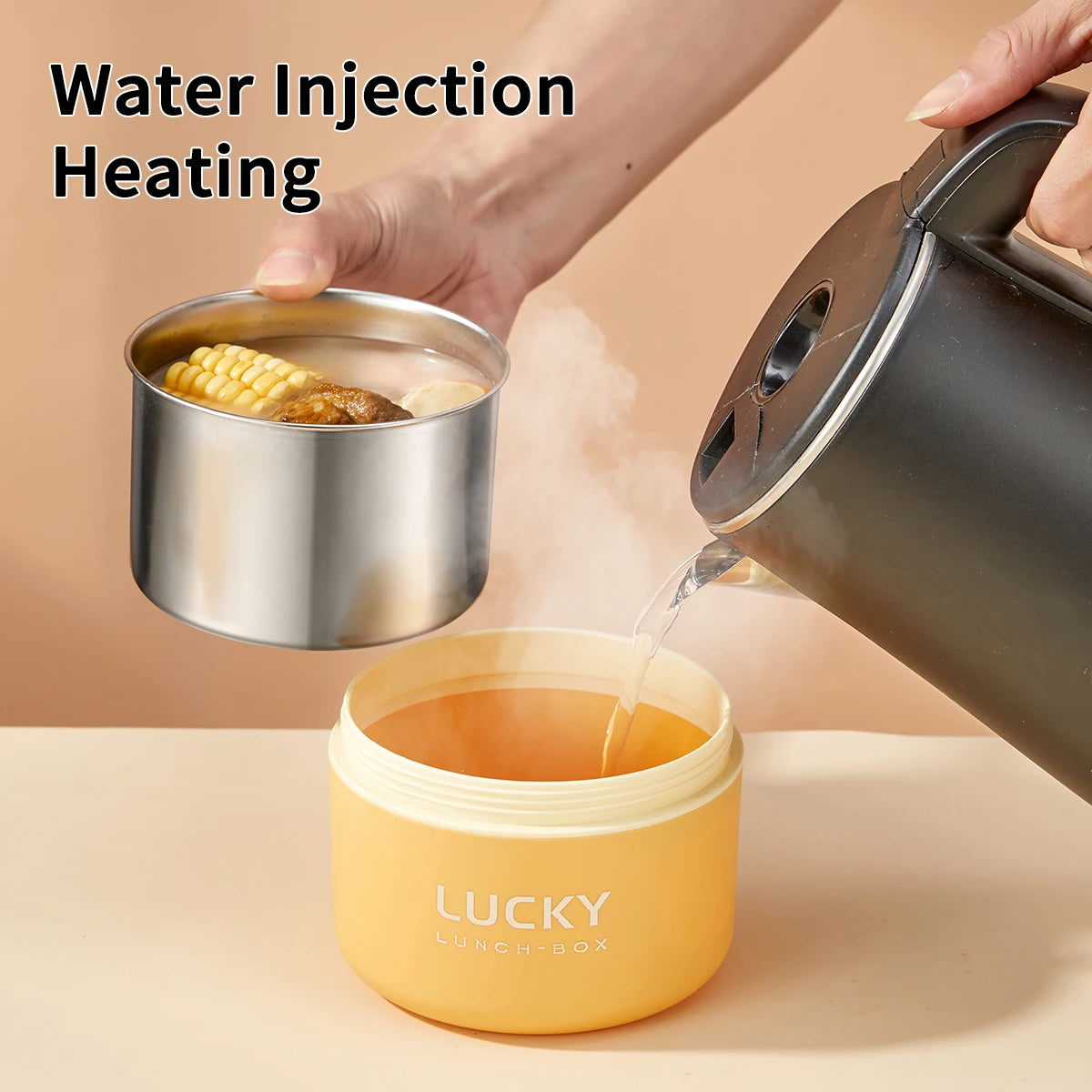 WORTHBUY Insulated Stainless Steel Thermal Lunch Box