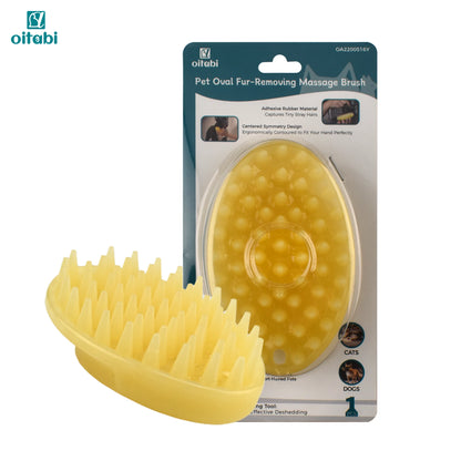 Oitabi Soft Rubber Pet Grooming & Bath Brush