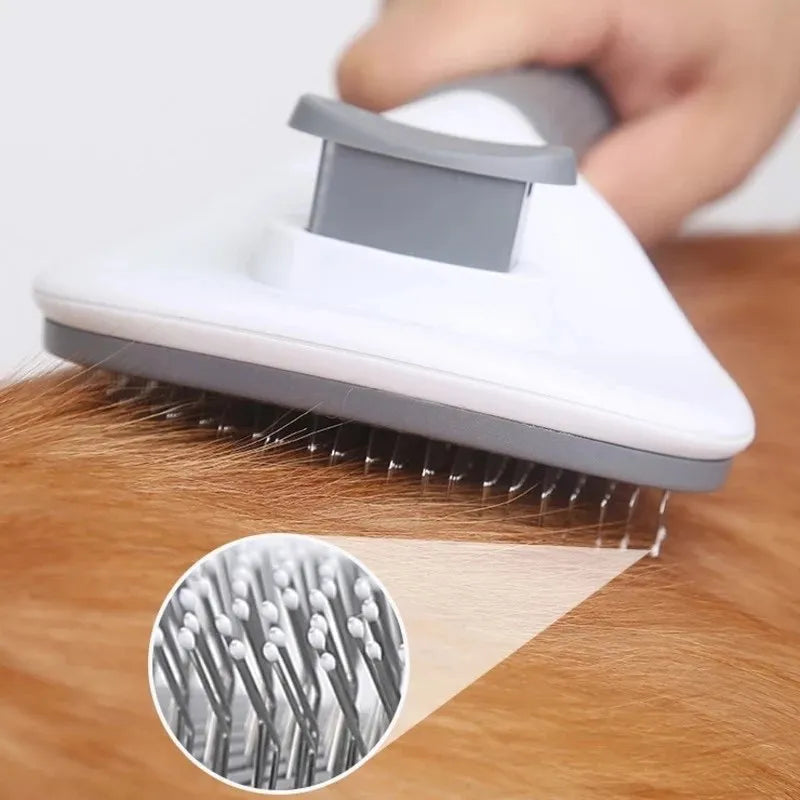 Self-Cleaning Pet Hair Remover Grooming Brush