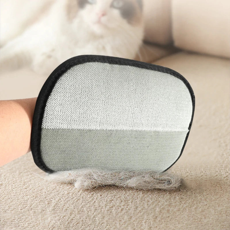 Double-Sided Pet Grooming Hair Removal Gloves