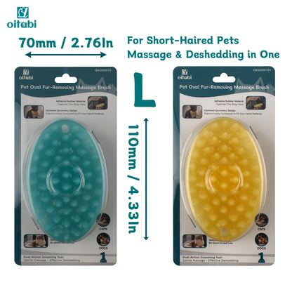 Oitabi Soft Rubber Pet Grooming & Bath Brush