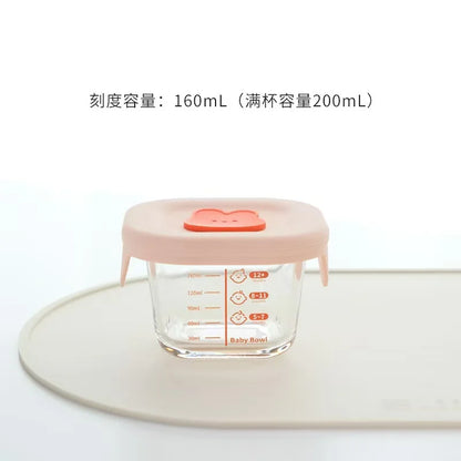 Mini Glass Bowl with Silicone Lid Leakproof