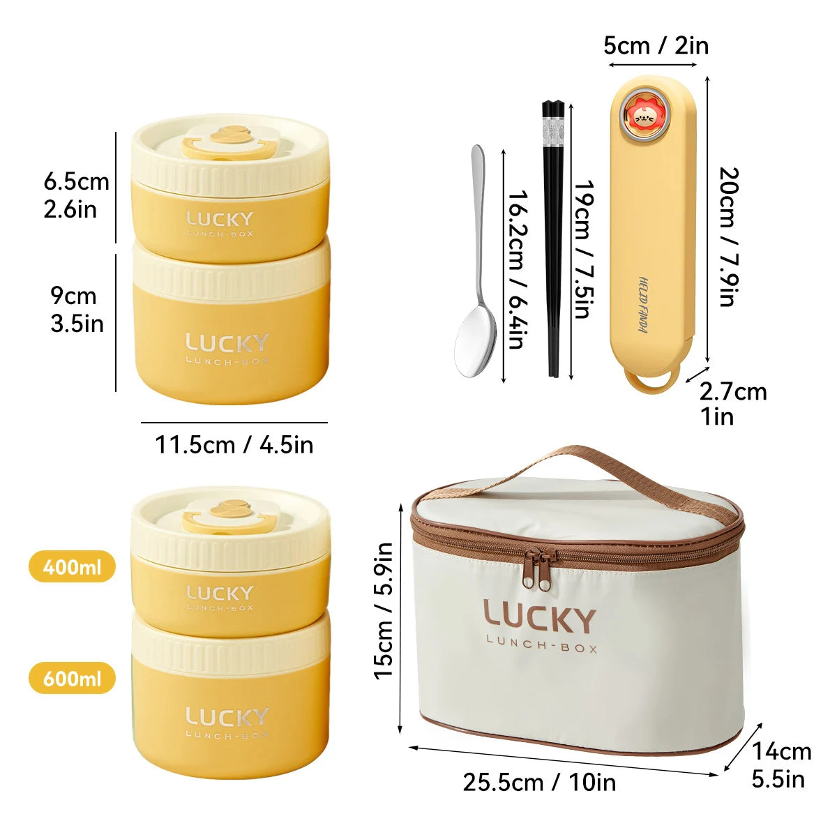 WORTHBUY Insulated Stainless Steel Thermal Lunch Box