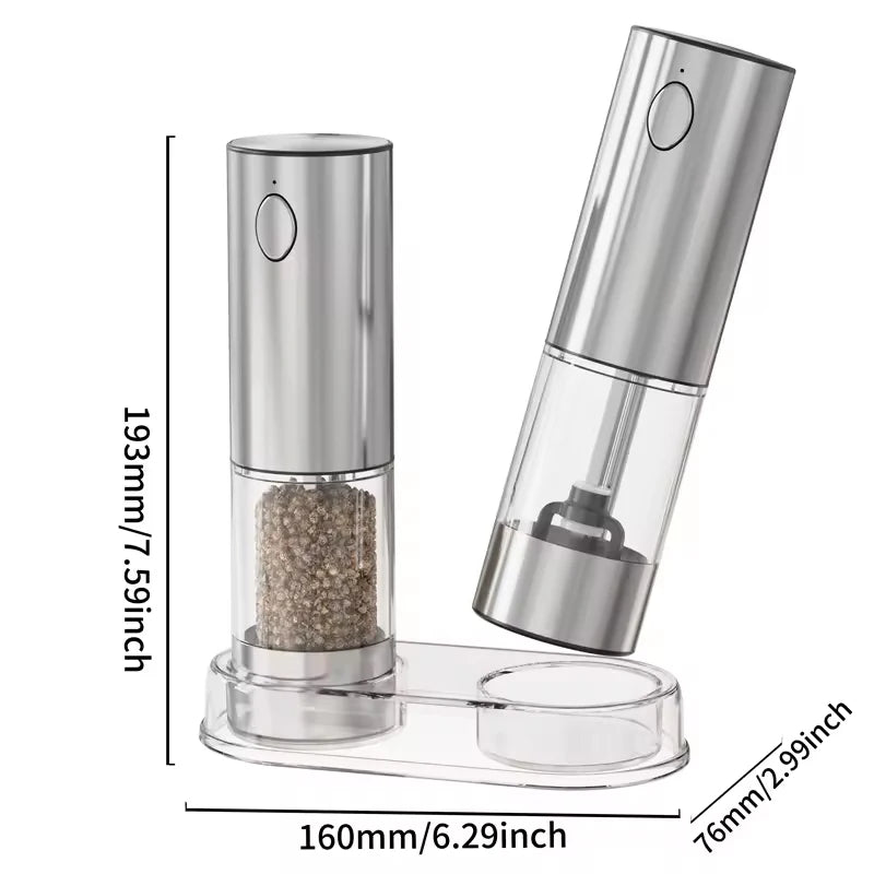 Automatic USB Rechargeable Salt & Pepper Grinder