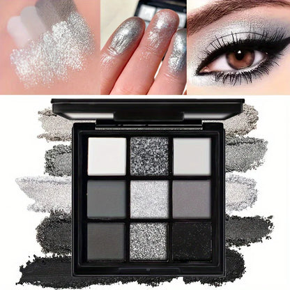 A 9-color smoky eyeshadow palette