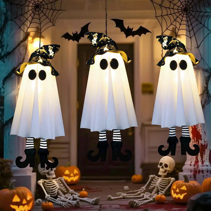 Halloween LED Witch & Ghost Hanging Decorations