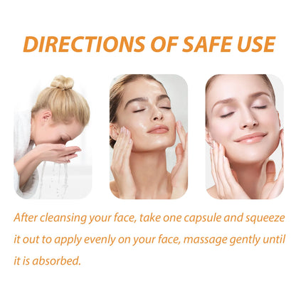 50-Piece Collagen & Hyaluronic Acid Face Serum Capsules