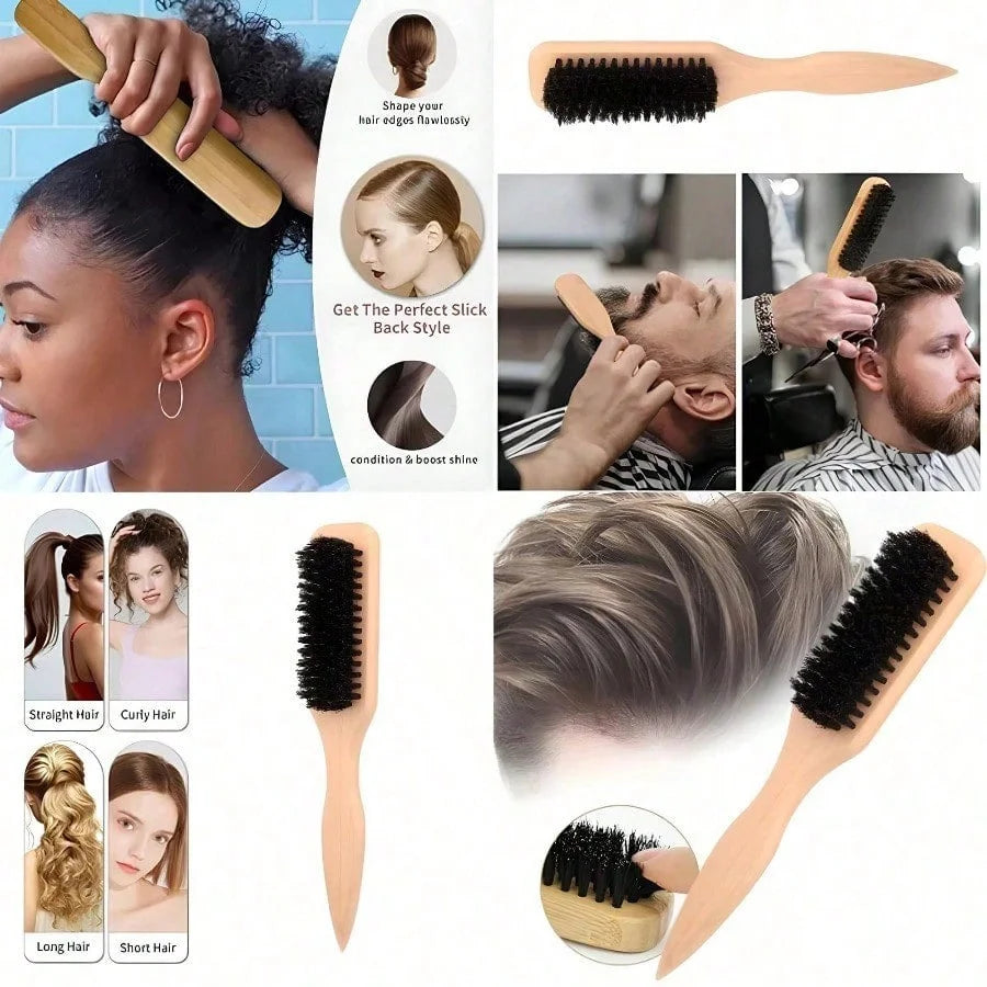 Wooden Handle Barber Brush
