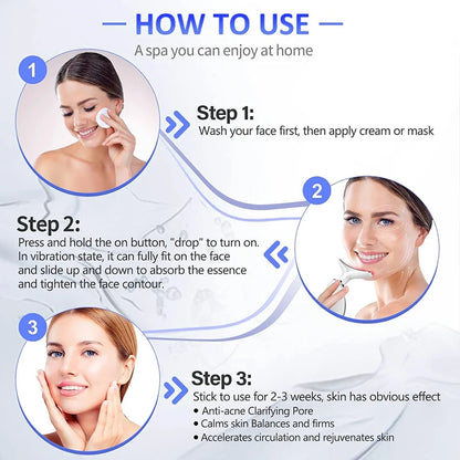 Portable 7-Color LED Face & Neck Massager