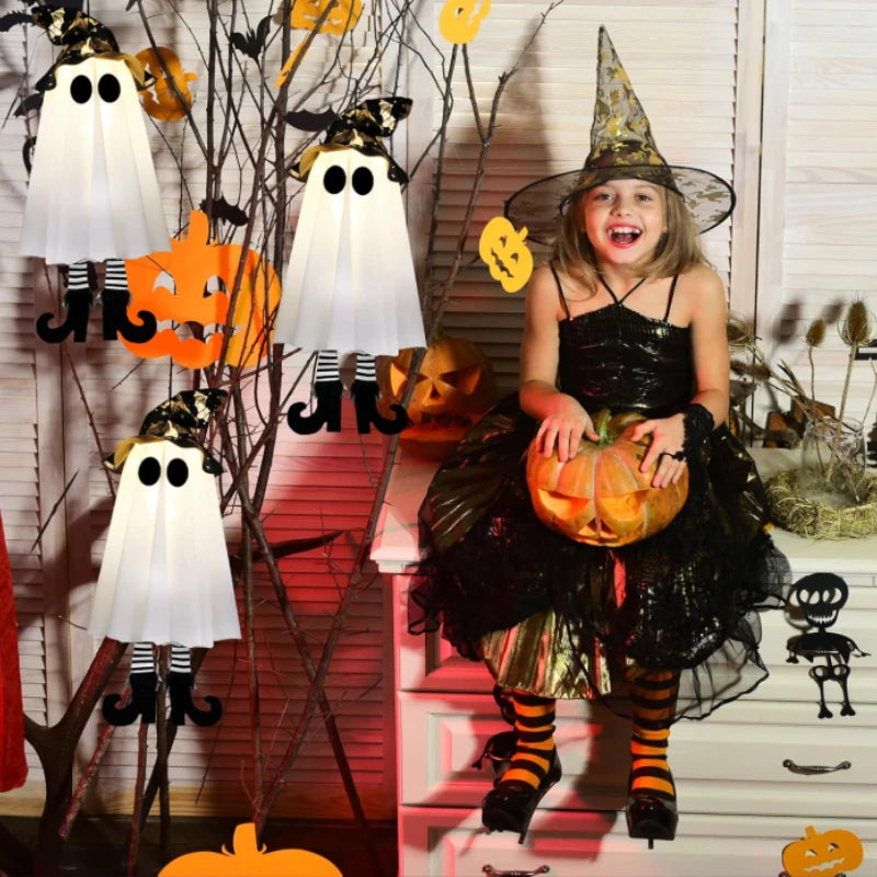Halloween LED Witch & Ghost Hanging Decorations
