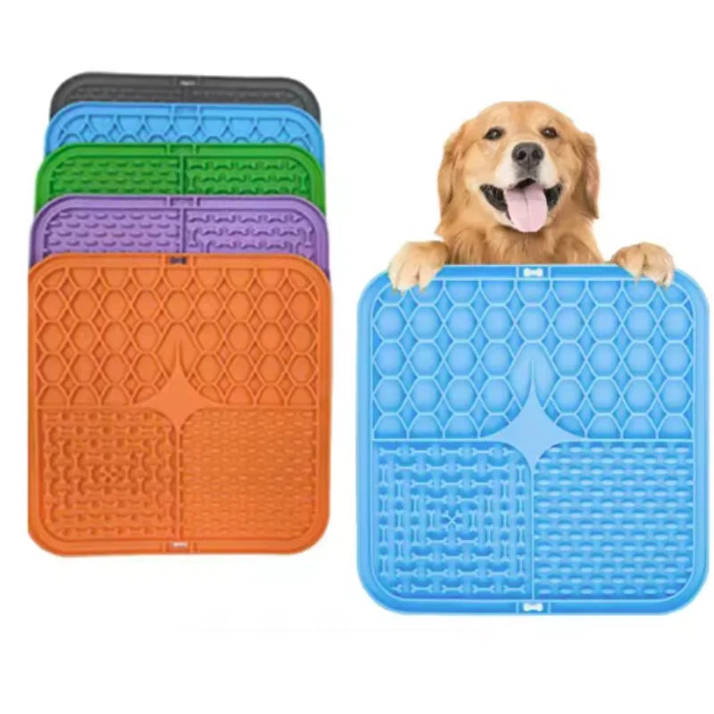 Silicone Pet Lick Mat Slow Feeder & Bathing Distraction