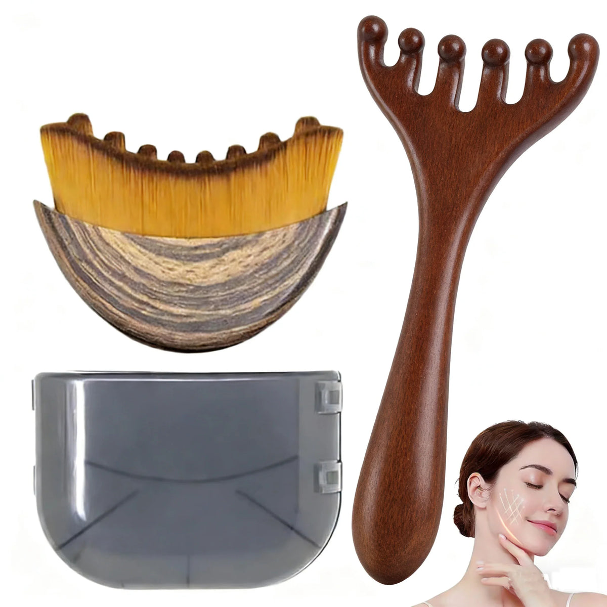 Lymphatic Contour Face & Head Massage Comb