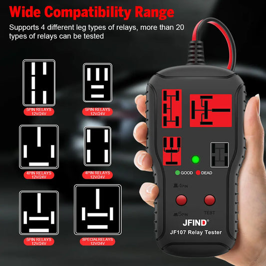 Car Relay Tester Diagnostic Tools 12V-24V Voltage Tester
