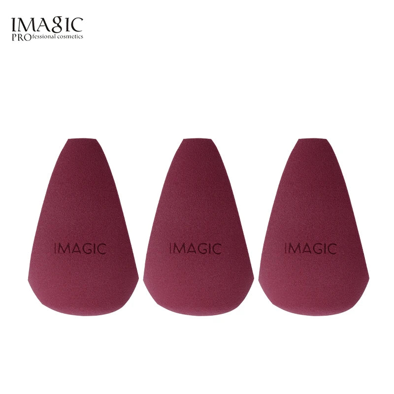 IMAGIC 3-Piece Wet & Dry Makeup Puff Set
