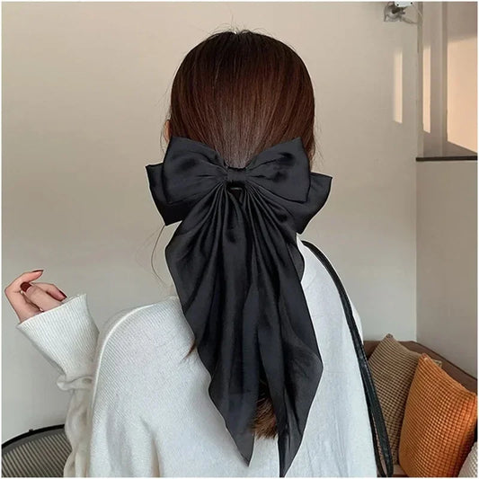 Satin Ribbon Bow Hair Clip