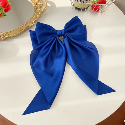 Satin Ribbon Bow Hair Clip