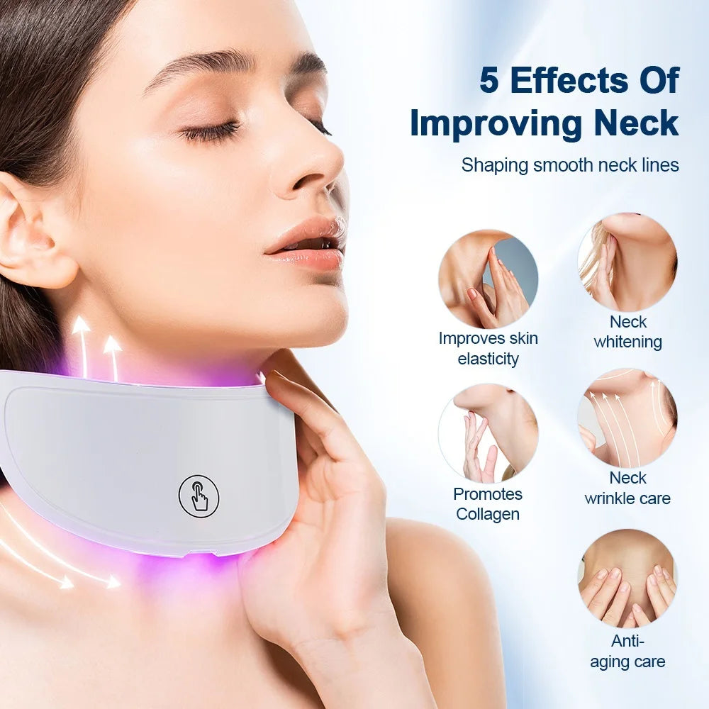 7-Color LED Facial & Neck Light Therapy Mask