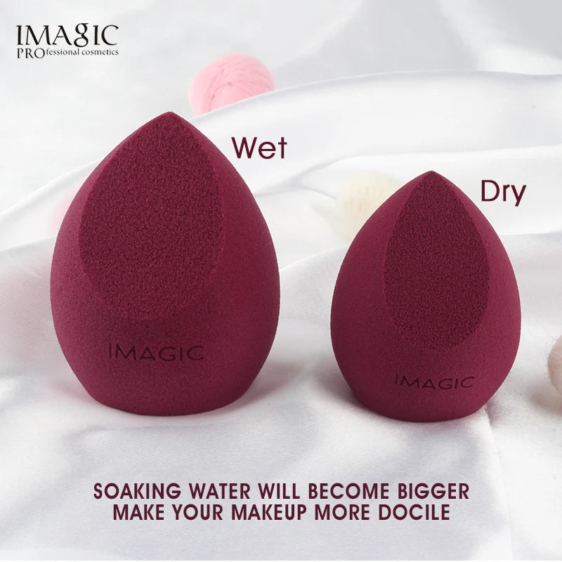 IMAGIC 3-Piece Wet & Dry Makeup Puff Set
