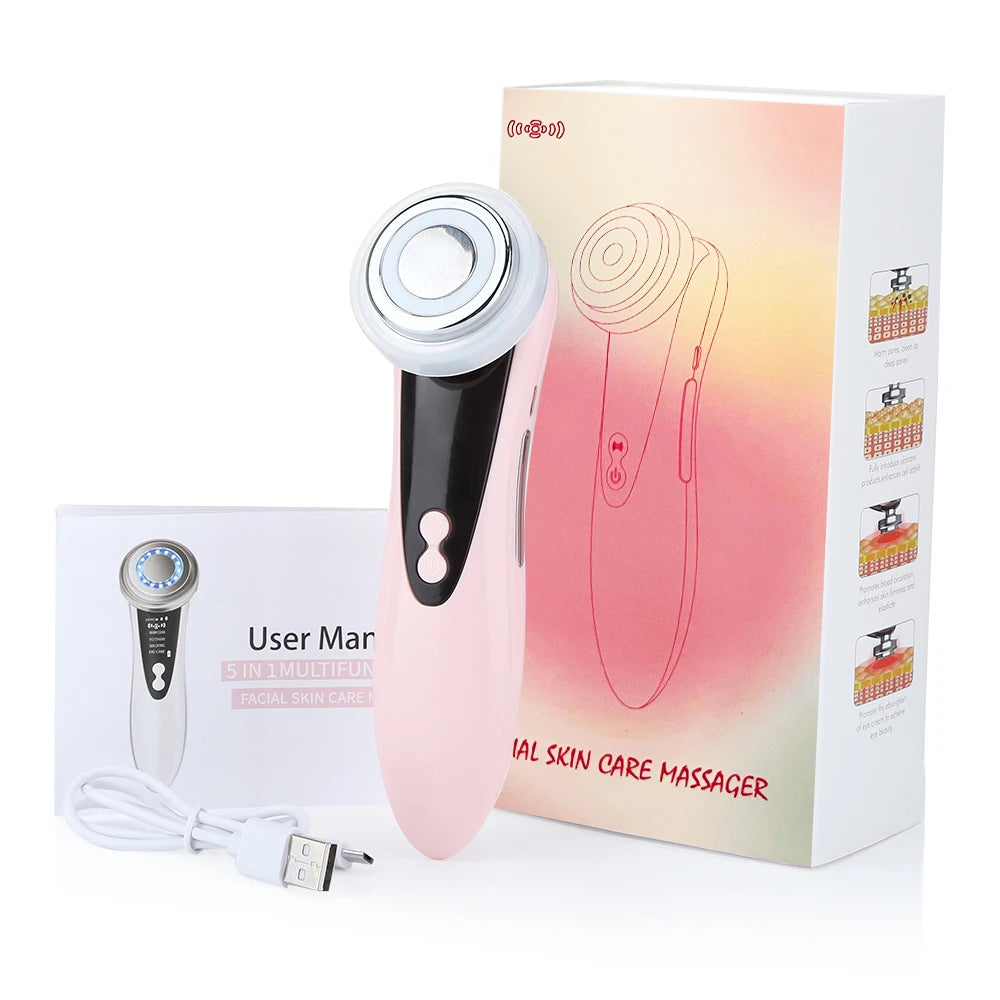 EMS Facial Massager with LED Light Therapy