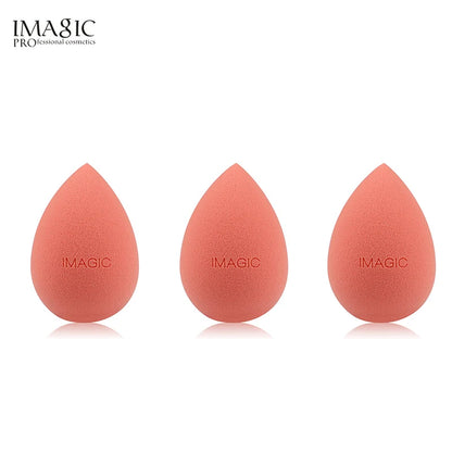 IMAGIC 3-Piece Wet & Dry Makeup Puff Set