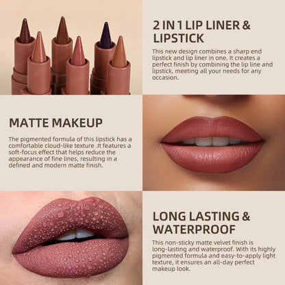 Lakerain Matte Lip Liner Lipstick 3g