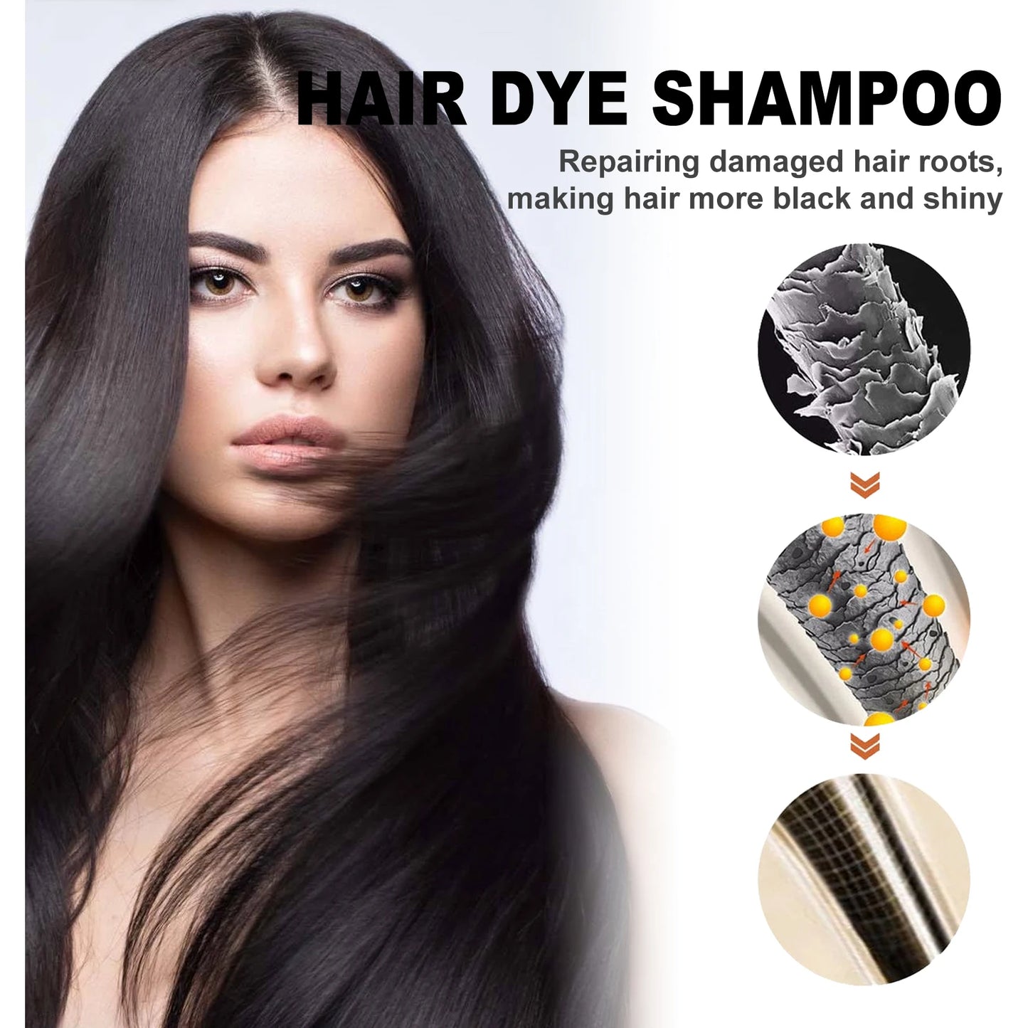 3-in-1 Black Hair Colour Shampoo
