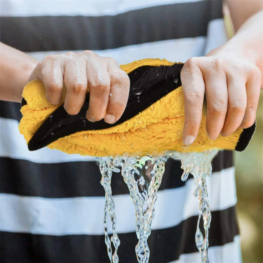 1/2/6pcs Microfiber Car Cleaning Towel