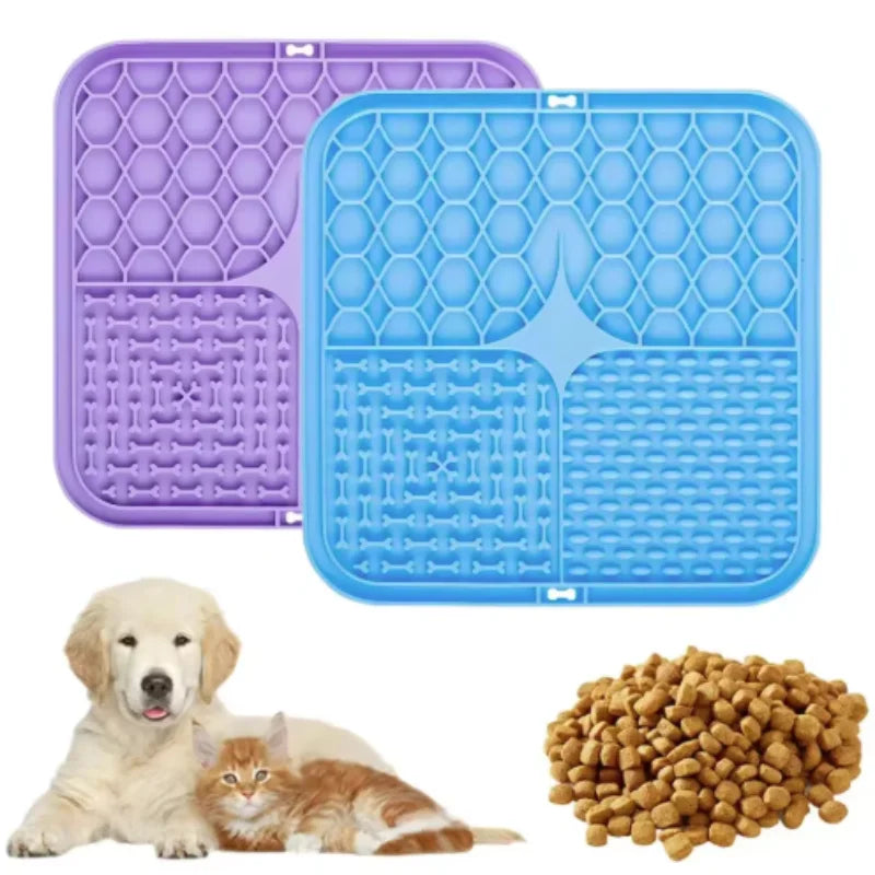 Silicone Pet Lick Mat Slow Feeder & Bathing Distraction