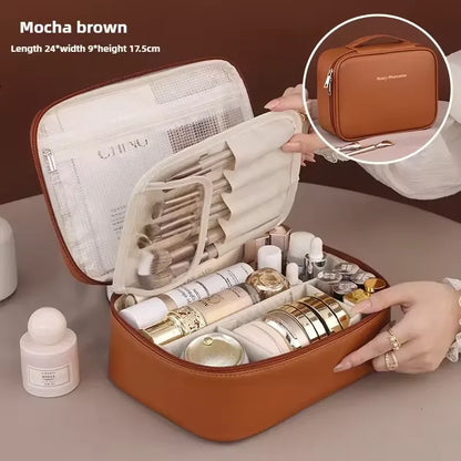 Large Capacity Double Layer Makeup Bag