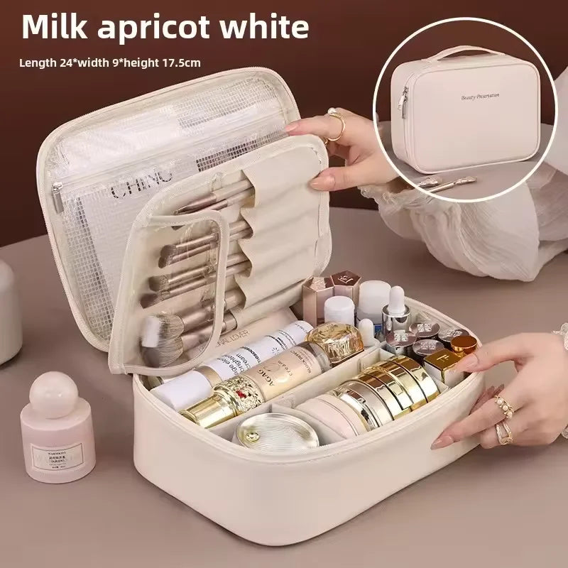 Large Capacity Double Layer Makeup Bag