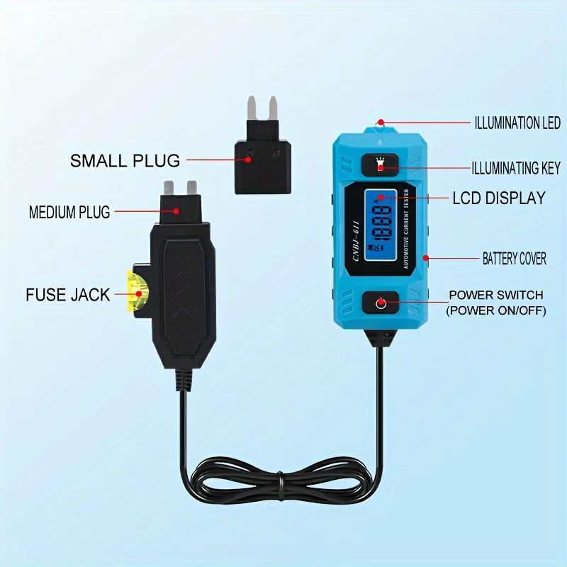 2026 Power Probe Automotive Current Tester Truck Voltage Circuit Tester LED Digital Display Diagnostic Tool Auto Repair Tool
