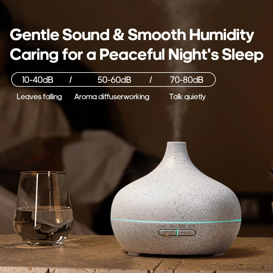 KINSCOTER 300ml Wood Grain Aromatherapy Diffuser