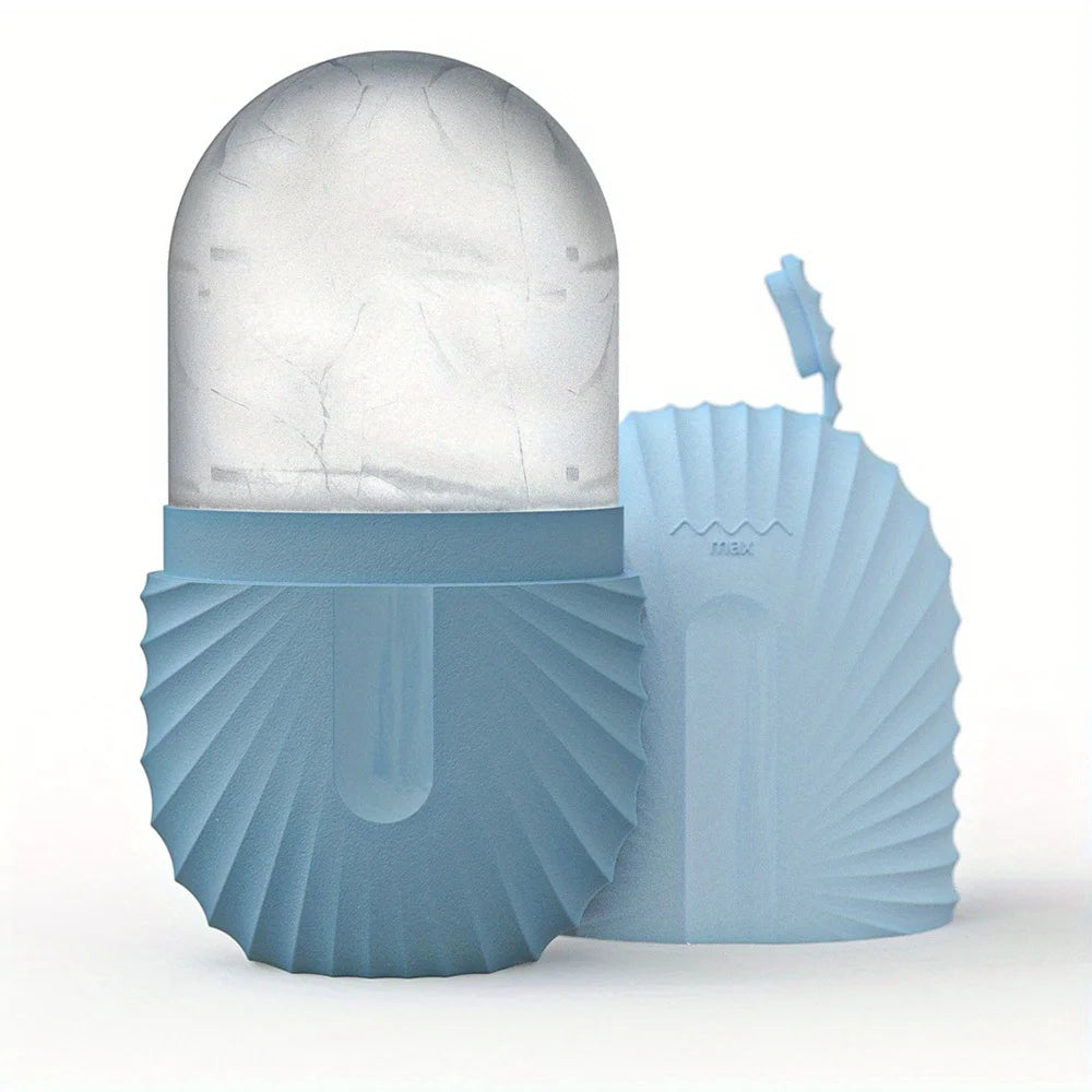 Stainless Steel Ice Face Roller & Gua Sha Set