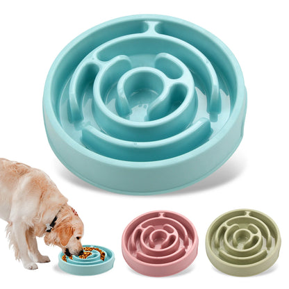 Slow Feeder Dog Bowl Anti-Gulping Pet Bowl