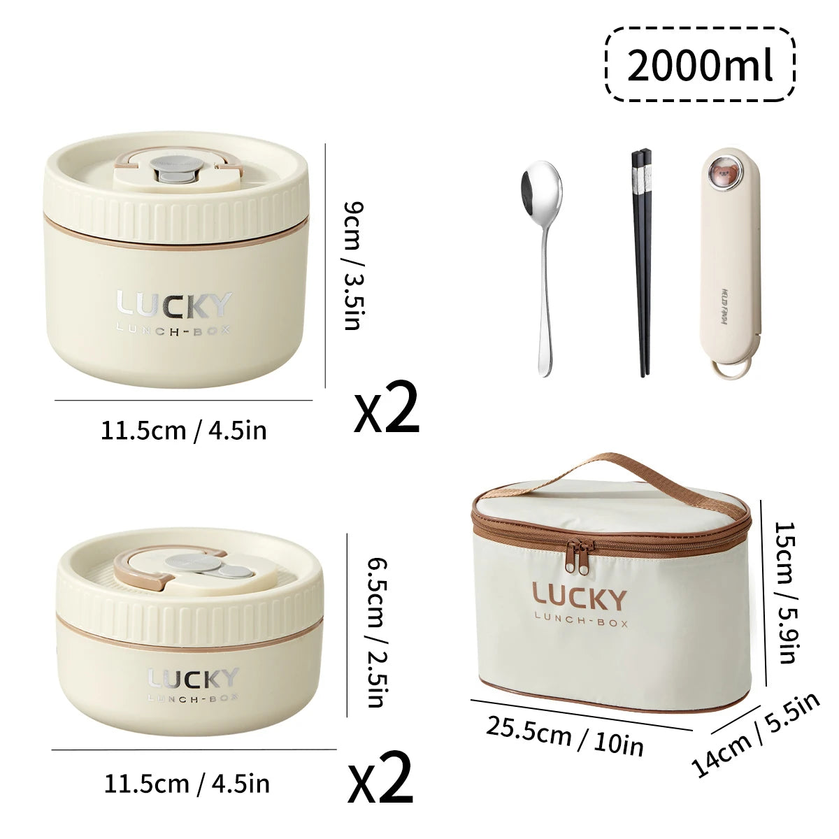 WORTHBUY Insulated Stainless Steel Thermal Lunch Box