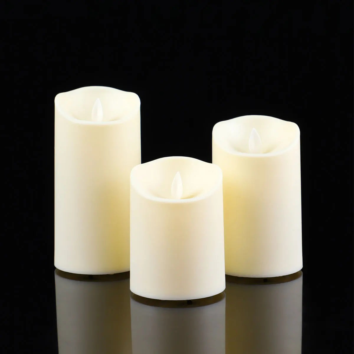 USB Rechargeable Remote Control LED Moving Wick Candles