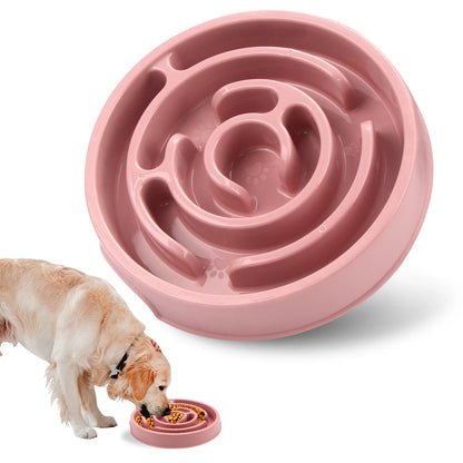 Slow Feeder Dog Bowl Anti-Gulping Pet Bowl